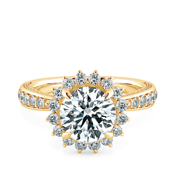 Nhẫn đính hôn Floral Halo NCH2502 1